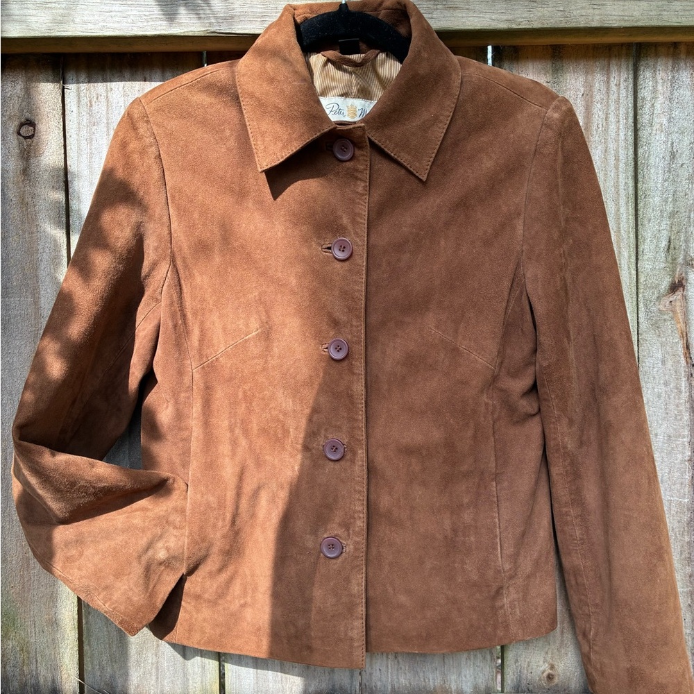 Peter Millar genuine suede short jacket